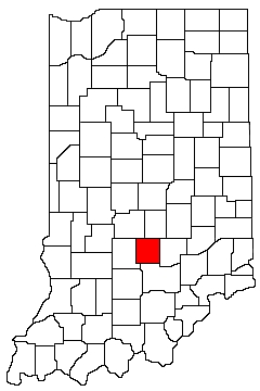 Brown County Indiana Location Map