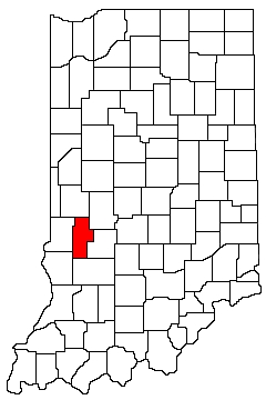 Clay County Indiana Location Map