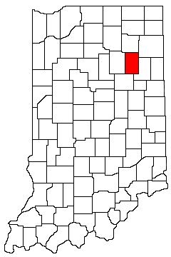 Huntington County Indiana Location Map