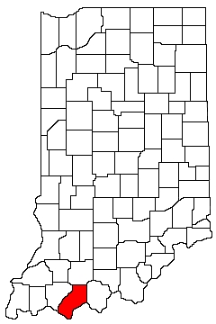 Spencer County Indiana Location Map