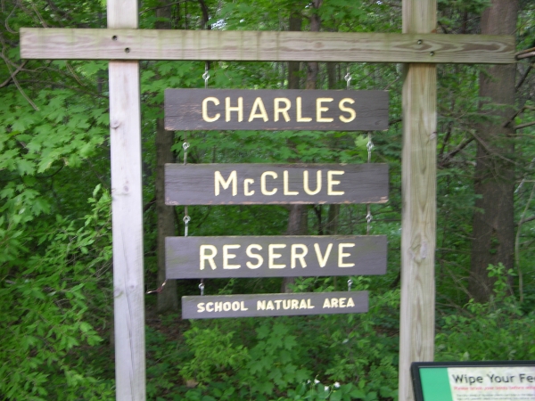 McClue Reserve Sign