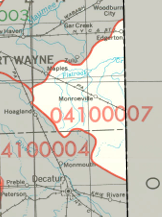 Auglaize Watershed Map